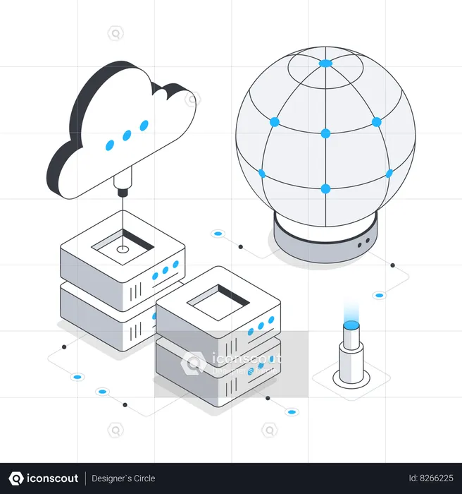 Computação em nuvem  Ilustração