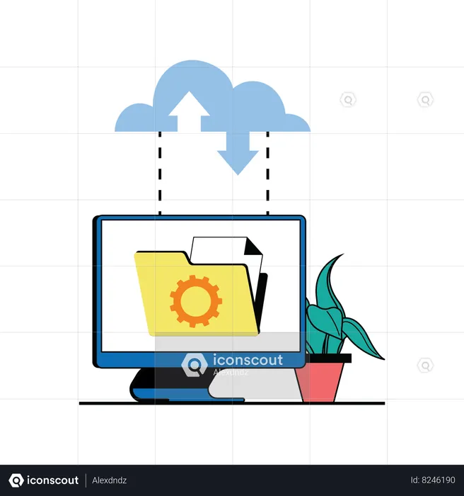 Computación en la nube  Ilustración