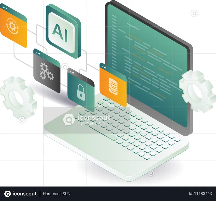 Computer application technology  Illustration