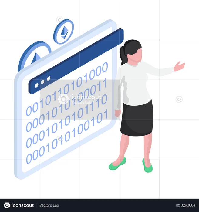 Computer Binary Code  Illustration