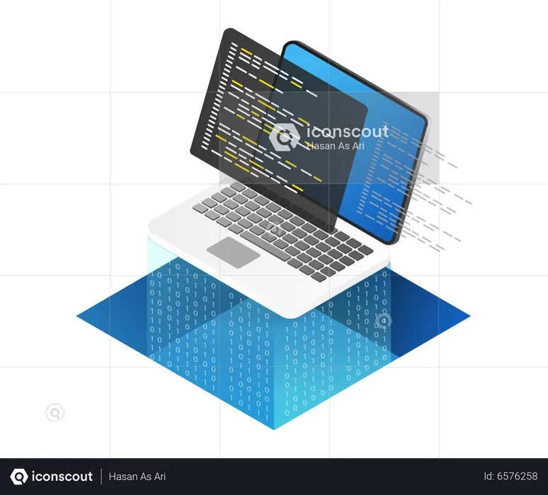 Computer Coding Illustration - Free Download Business Illustrations ...