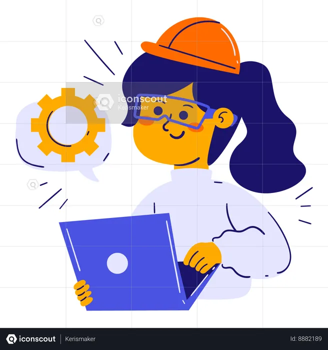 Computer Engineer  Illustration