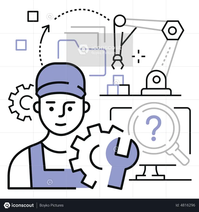 Computer hardware engineer  Illustration
