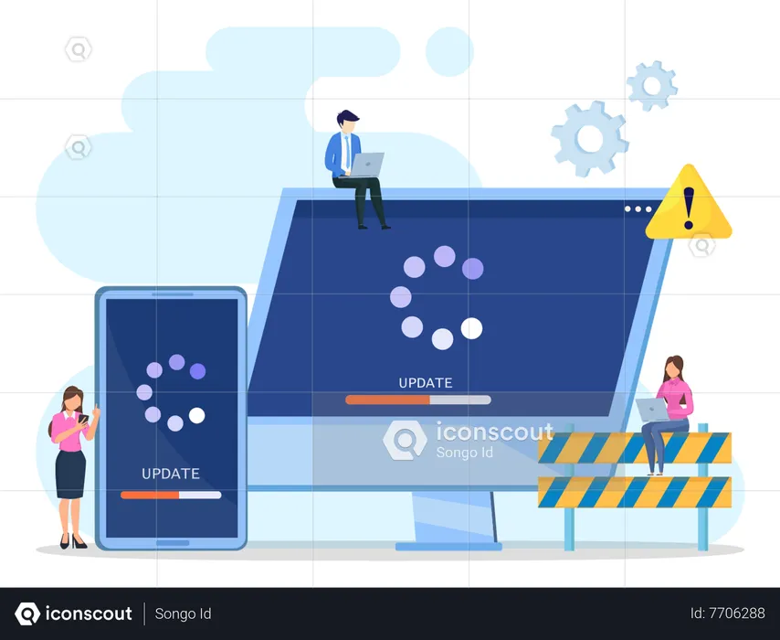 Computer Maintenance  Illustration