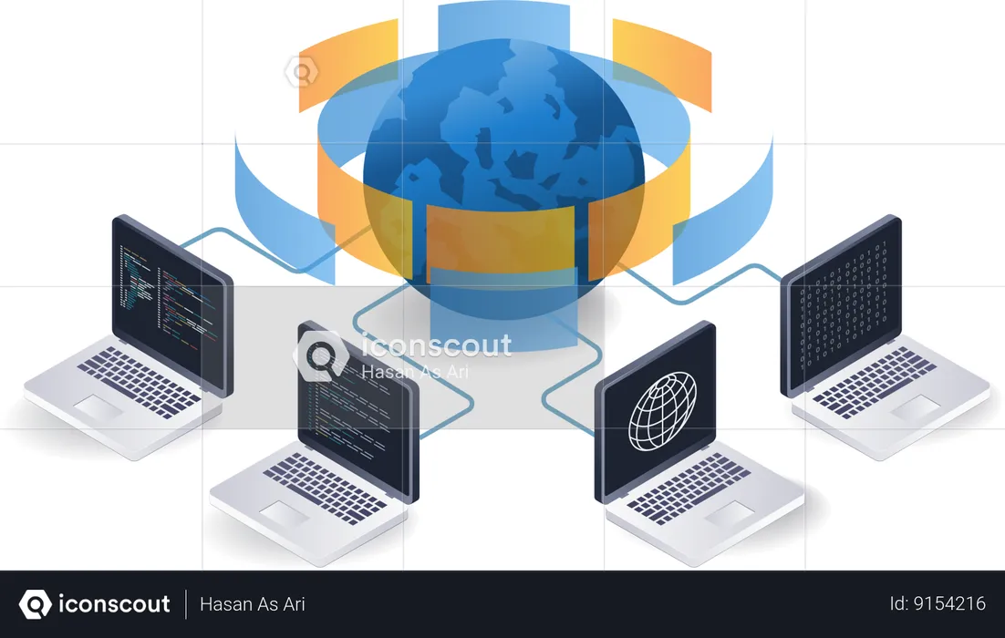Computer Network  Illustration