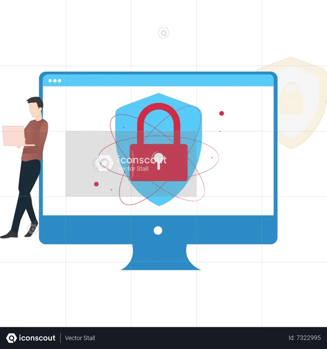 Computer Protected  Illustration