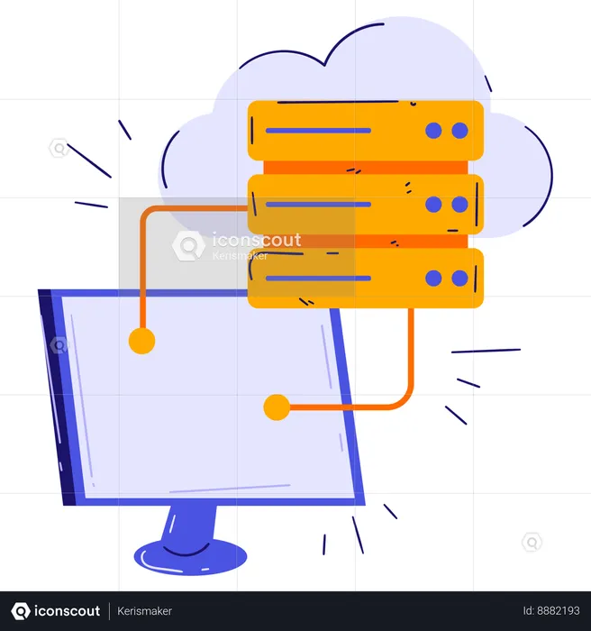 Computer Server  Illustration