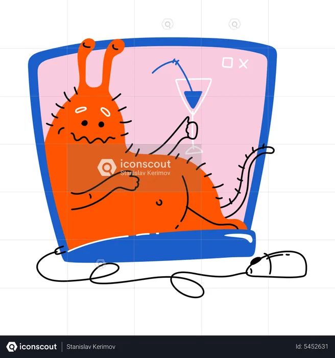 Computer Virus  Illustration