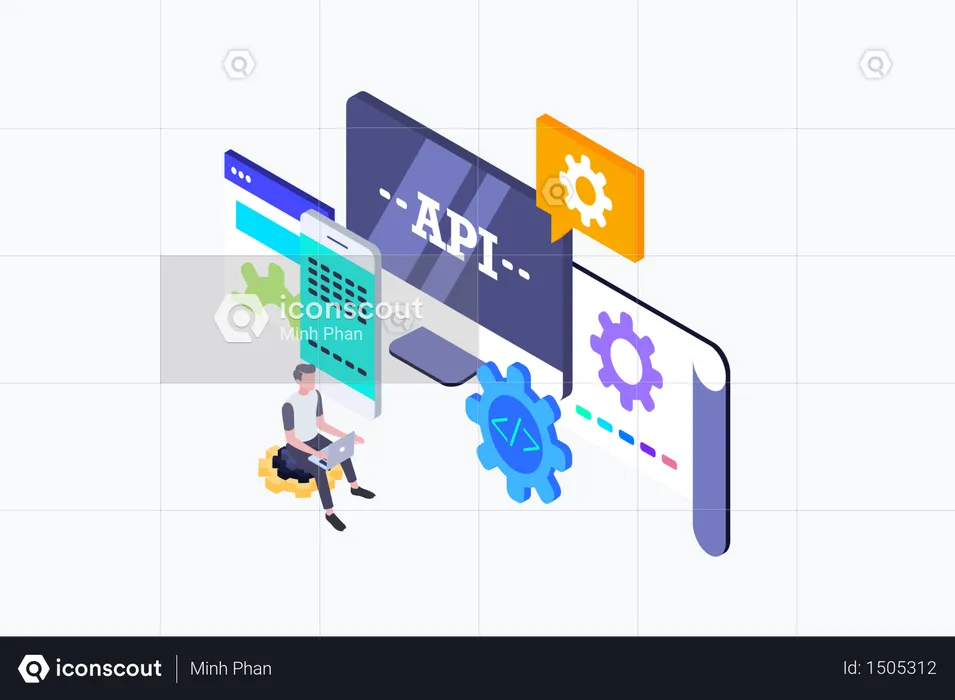 Concept Of Application Programming Interface  Illustration