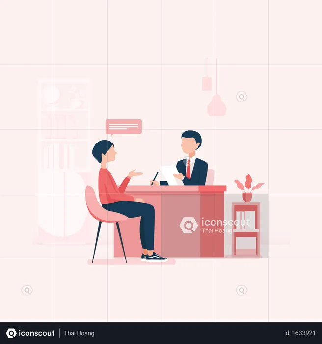 Concept of Businessman dealing with client  Illustration