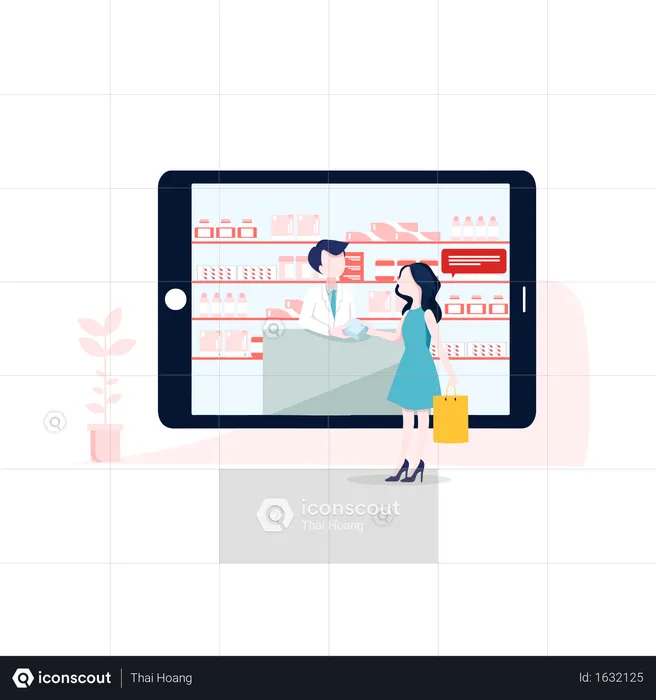 Concept of online store  Illustration
