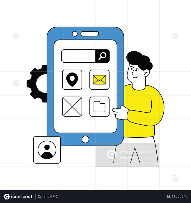 Conception de l'interface utilisateur de l'application  Illustration