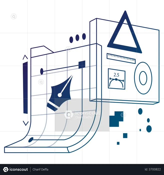 Conception de bâtiment  Illustration