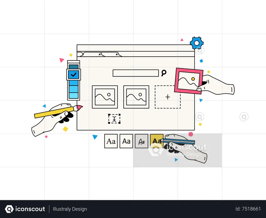 Conception visuelle de l'interface utilisateur  Illustration