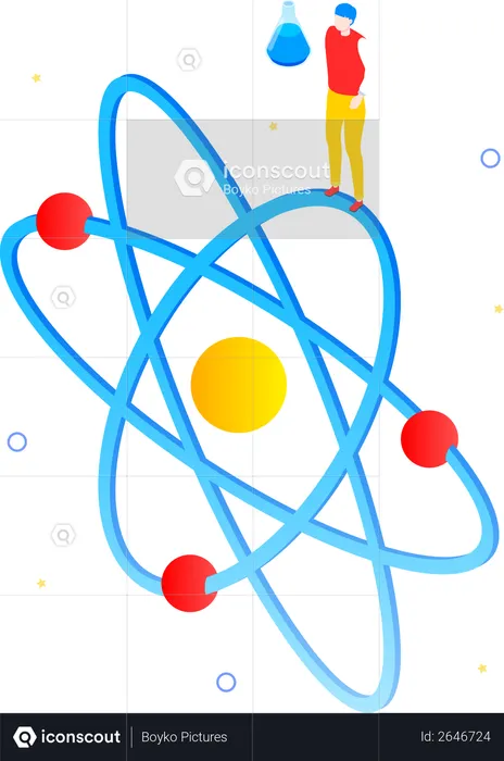 Concepto de ciencias naturales  Ilustración