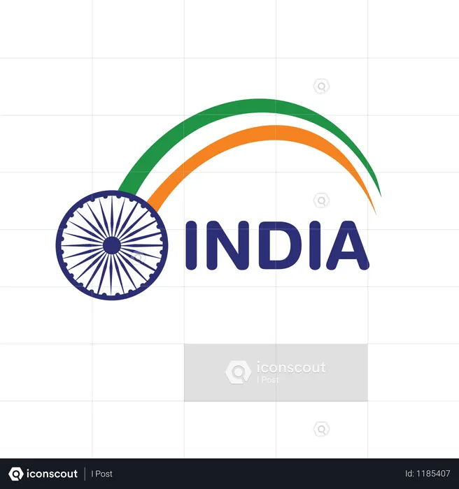 Concepto del Día de la República India  Ilustración