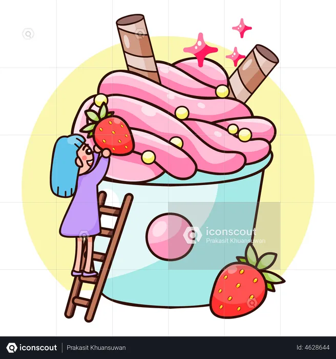 Confectionery Ice Cream  Illustration