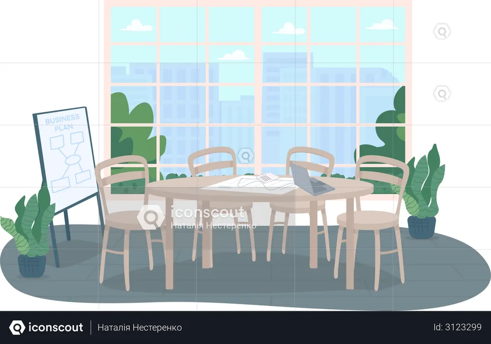 Conference office room  Illustration