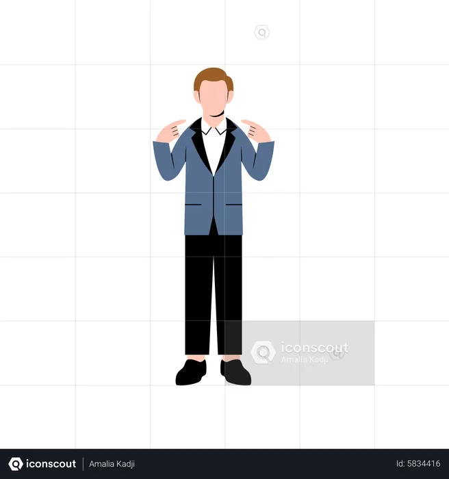 Confident Businessman  Illustration