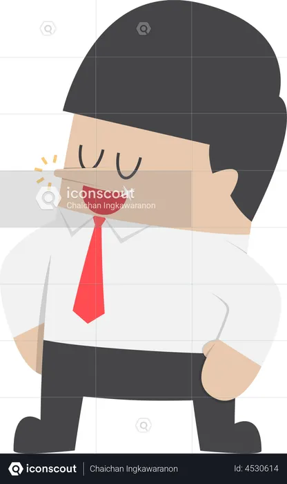 Confident businessman  Illustration