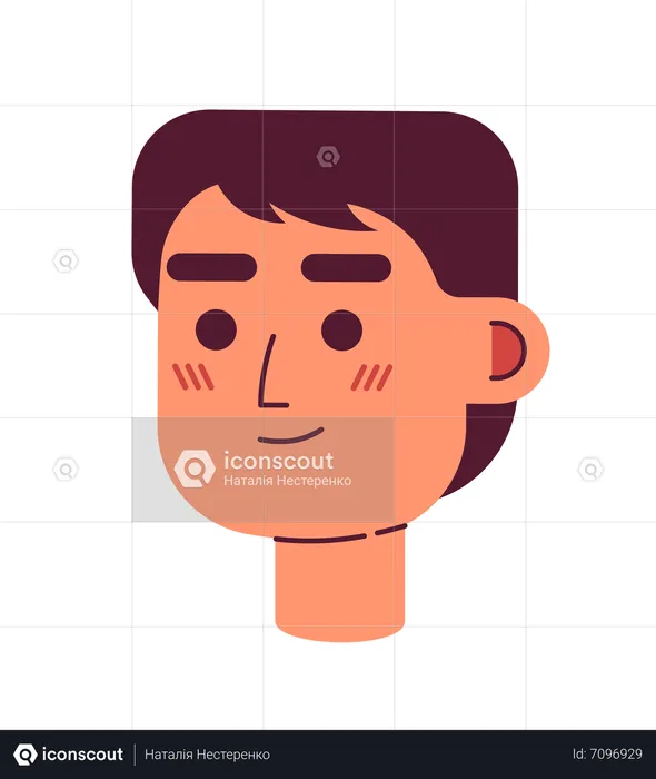 Confident good looking young adult man  Illustration
