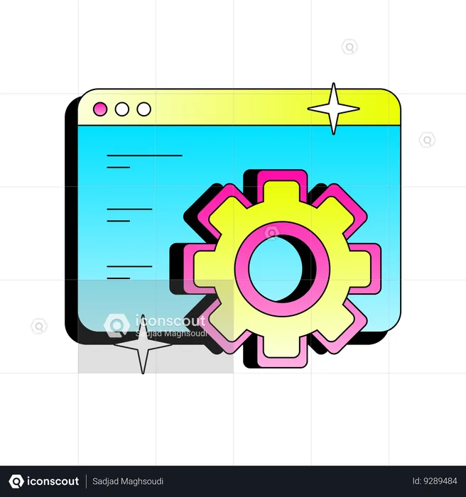 Configurações do navegador  Ilustração