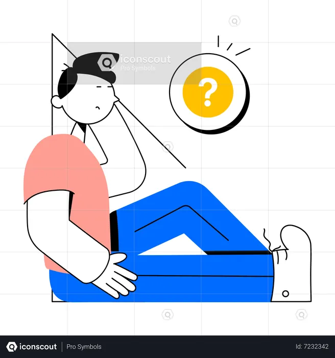 Confused Person  Illustration