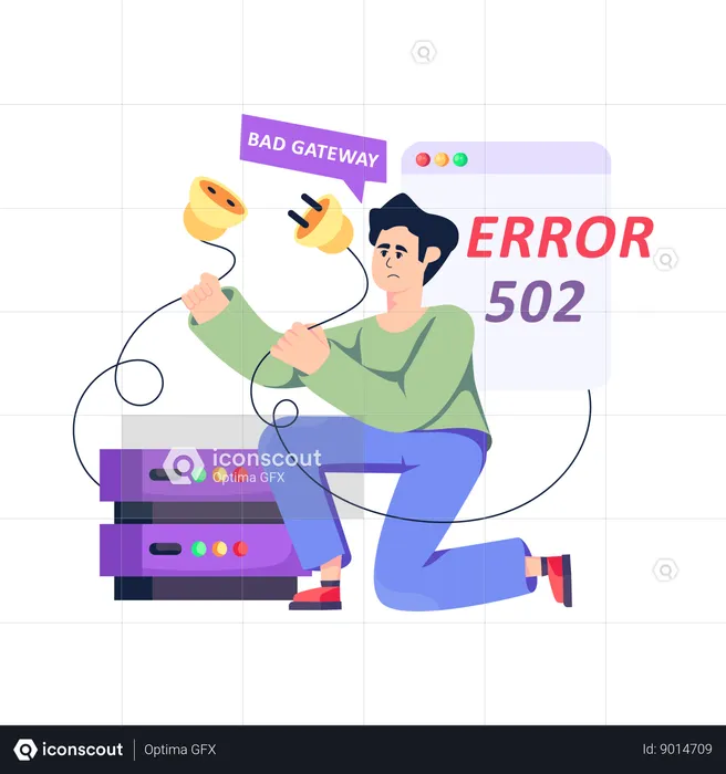 Connection Error  Illustration