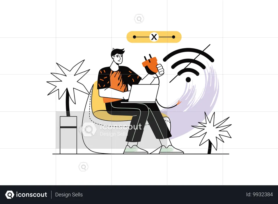 Connection interrupted  Illustration
