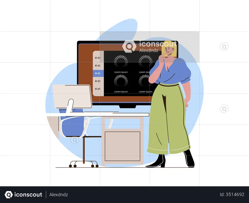 Connection loss while online meeting  Illustration