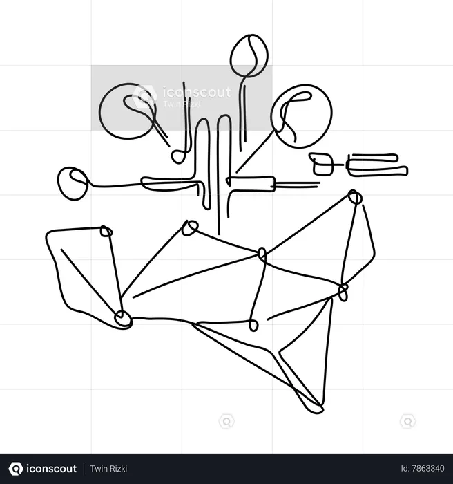 Connexions aux réseaux neuronaux  Illustration