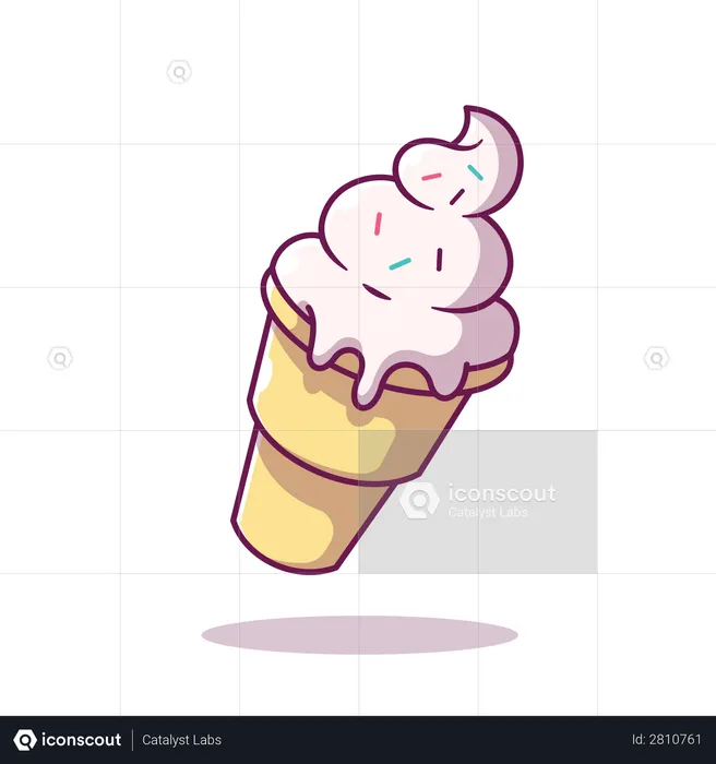 Cucurucho de helado  Ilustración