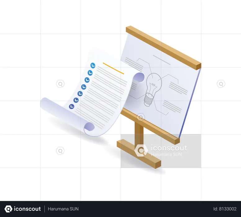 Tableau du plan de travail du développeur d'affaires  Illustration