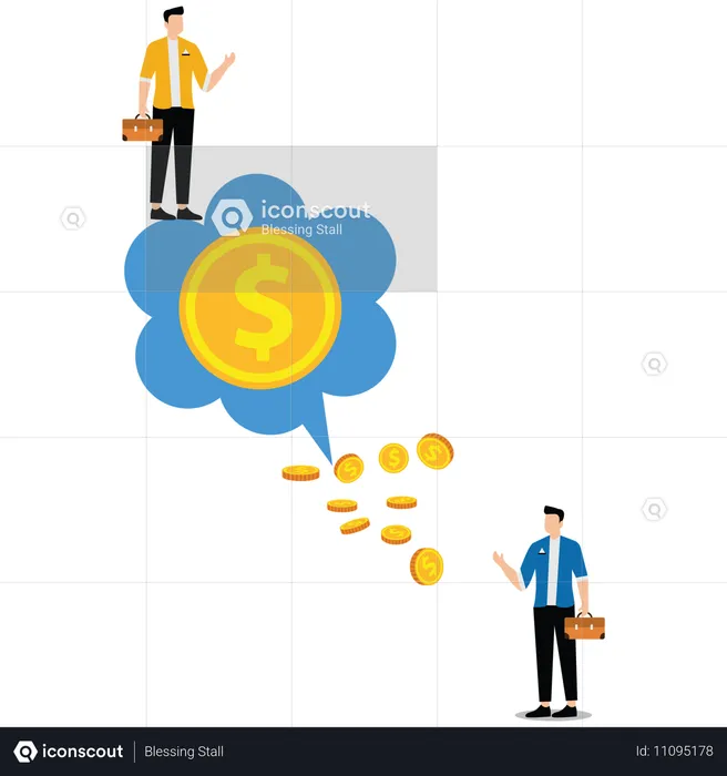 Consejos para ganar dinero o orientación sobre inversiones  Ilustración