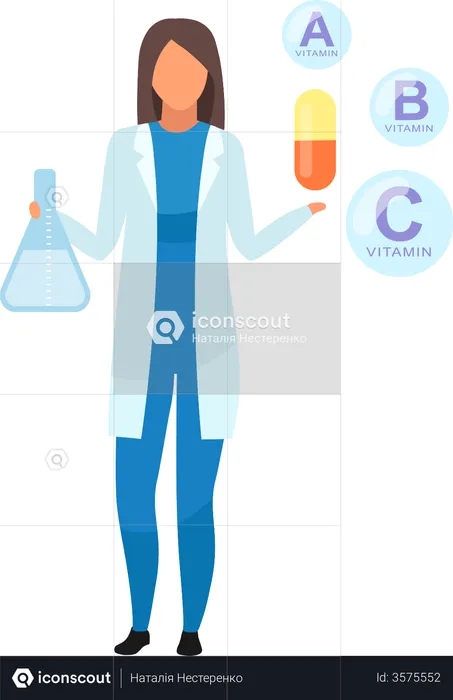 Consommation de vitamines synthétiques  Illustration