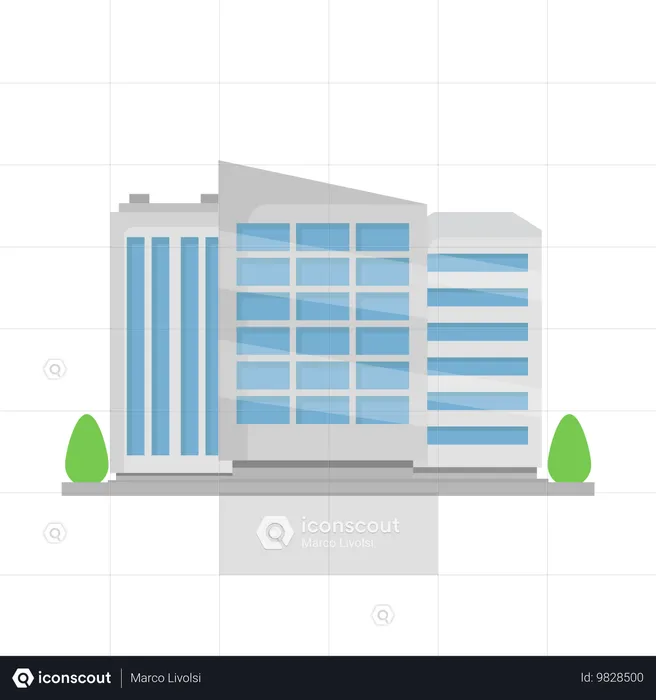 Construção de arranha-céu  Ilustração