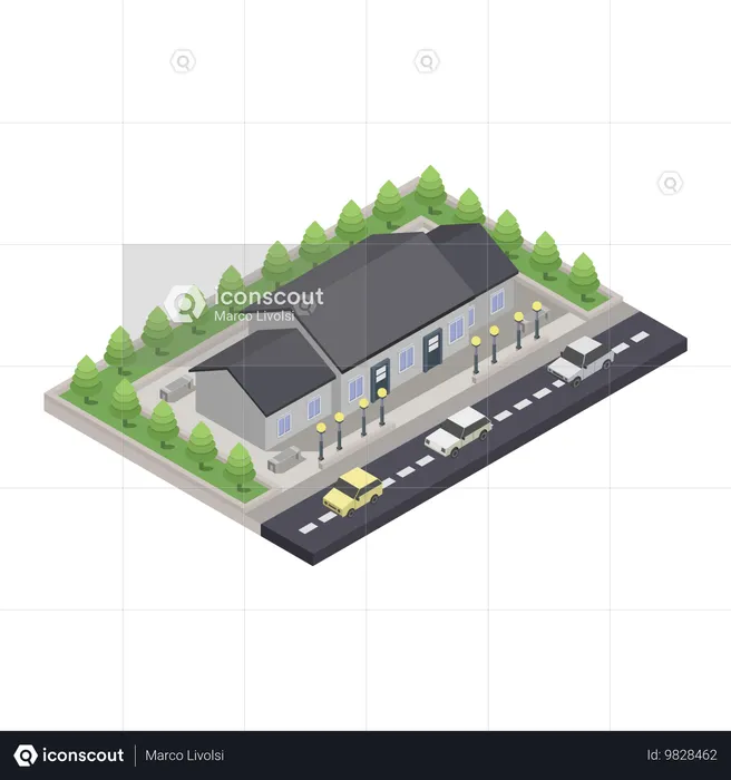 Construcción de casas  Illustration