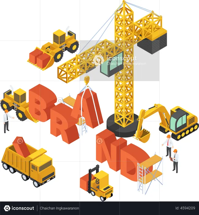 Construcción de marca empresarial  Ilustración