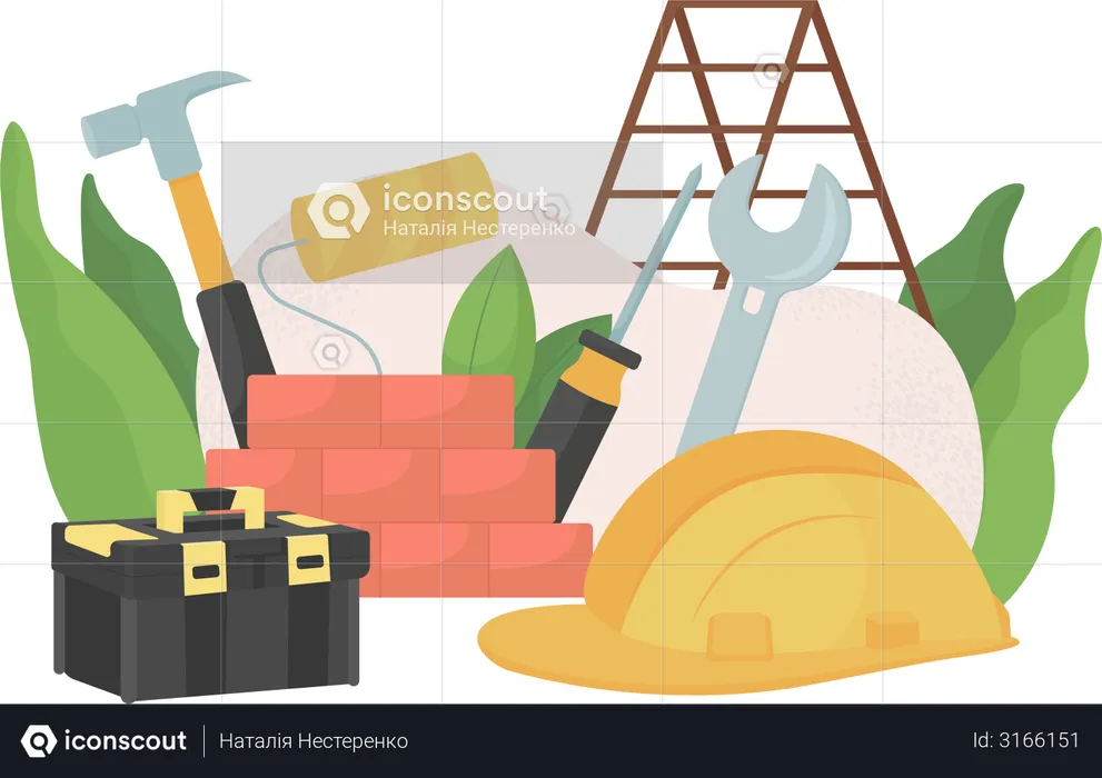Construction and house improvement  Illustration
