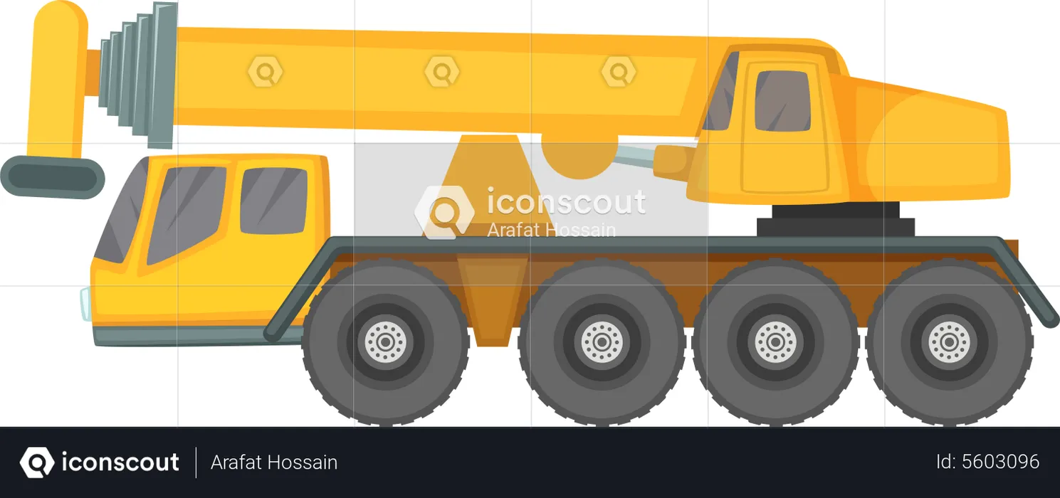 Construction Crane  Illustration