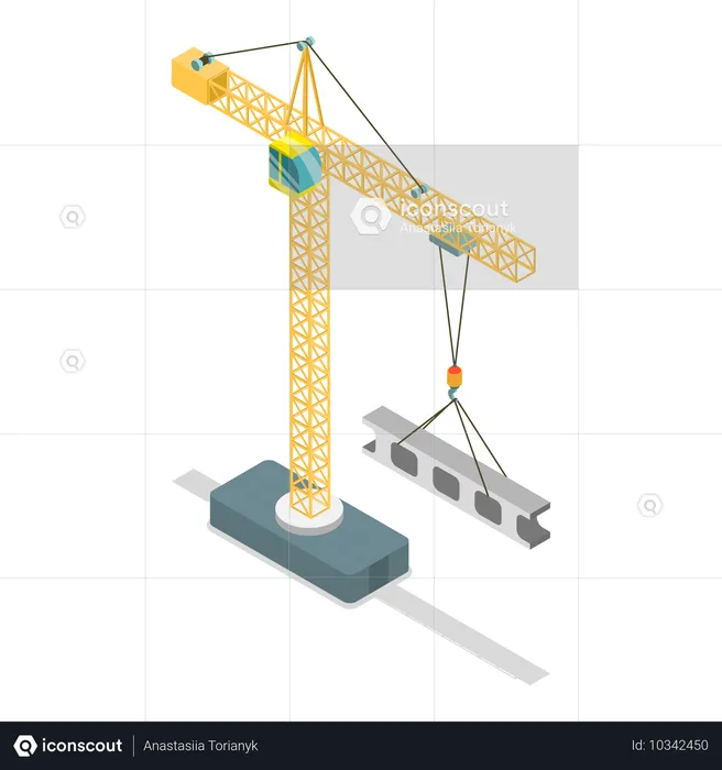 Construction crane  Illustration