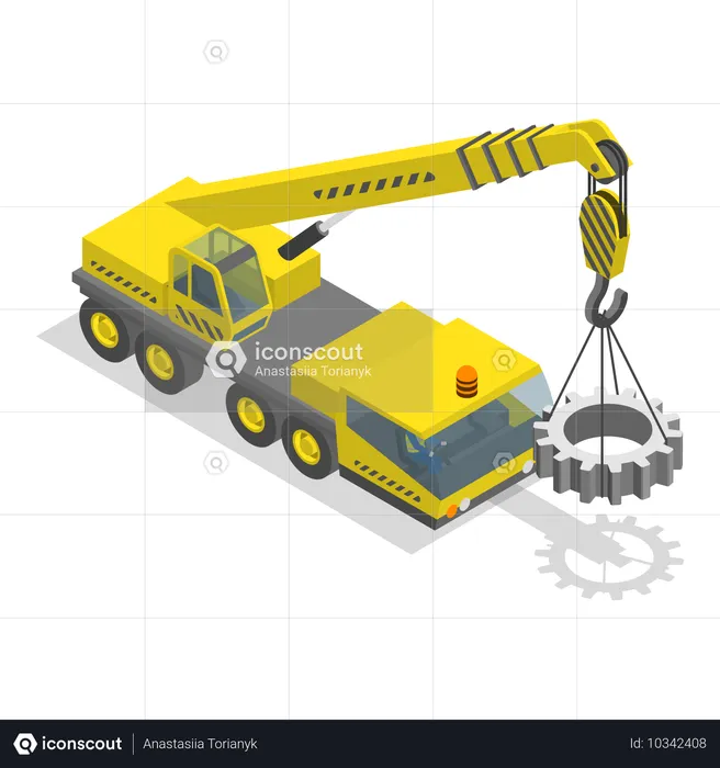 Construction crane  Illustration