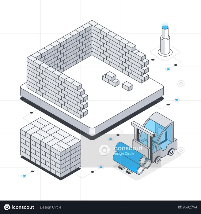 Construction de murs  Illustration