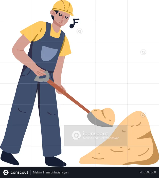 Construction Labourers  Illustration