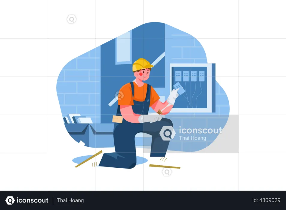 Construction Maintenance Engineer  Illustration