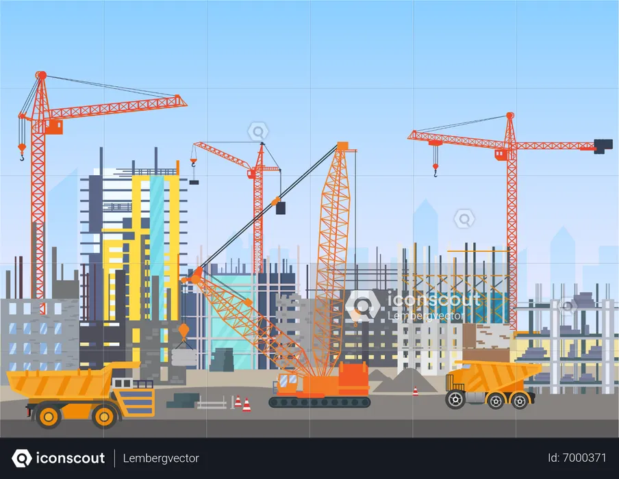 Construction Site  Illustration