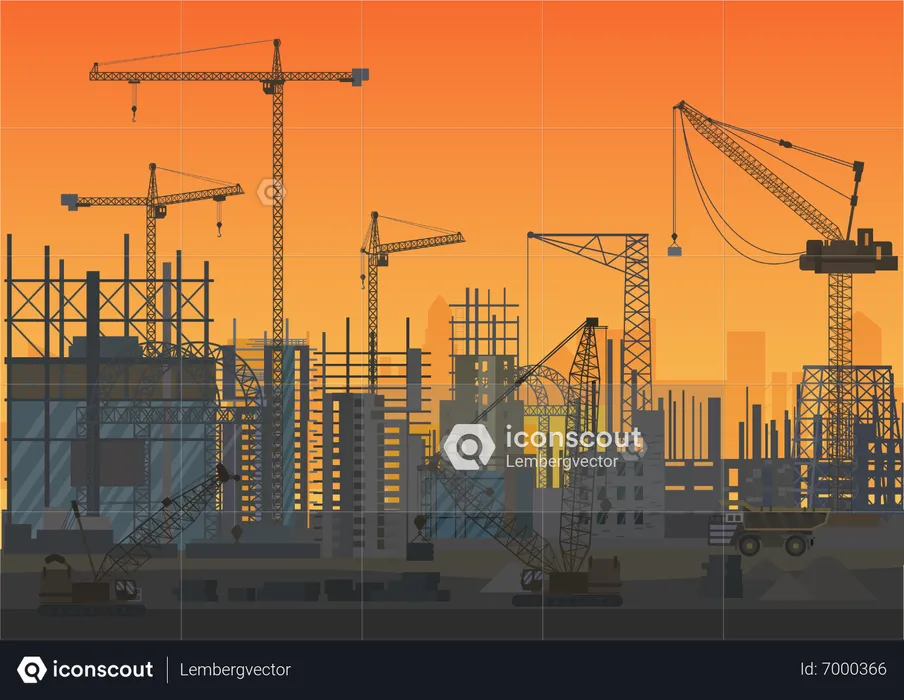 Construction Site  Illustration