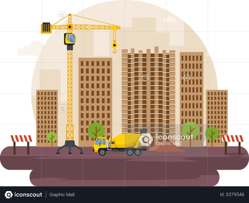 Construction Work  Illustration