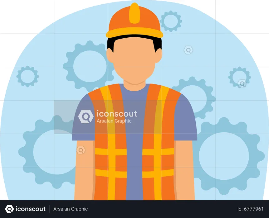 Construction worker  Illustration