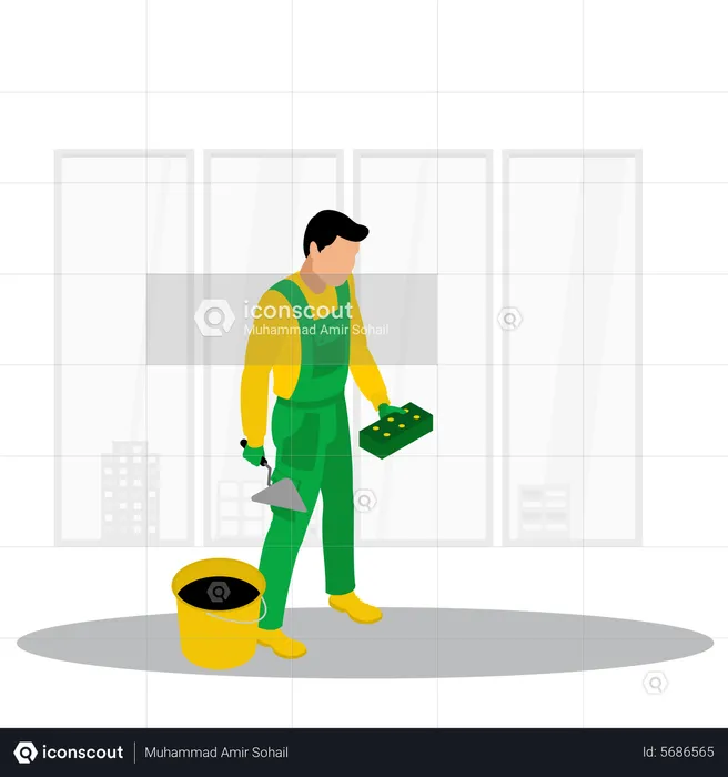 Construction worker  Illustration